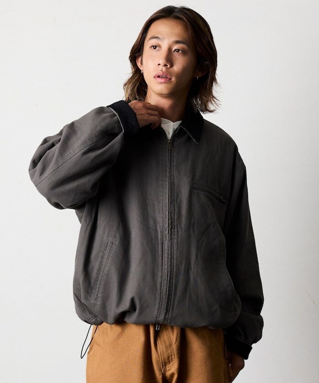 FREAKS STORE 寬版燈芯絨領拼接鴨絨工裝外套_38