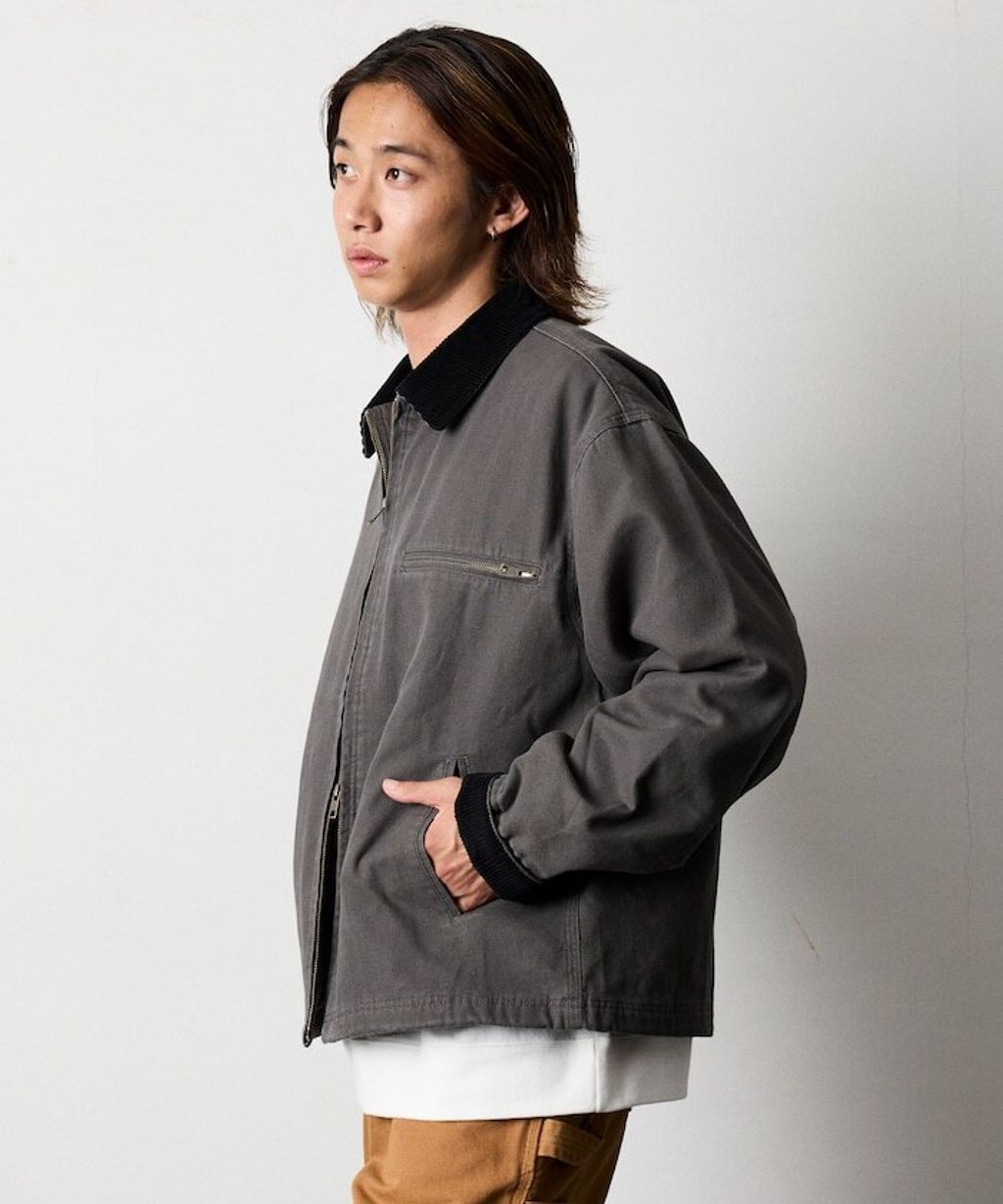 FREAKS STORE 寬版燈芯絨領拼接鴨絨工裝外套_31