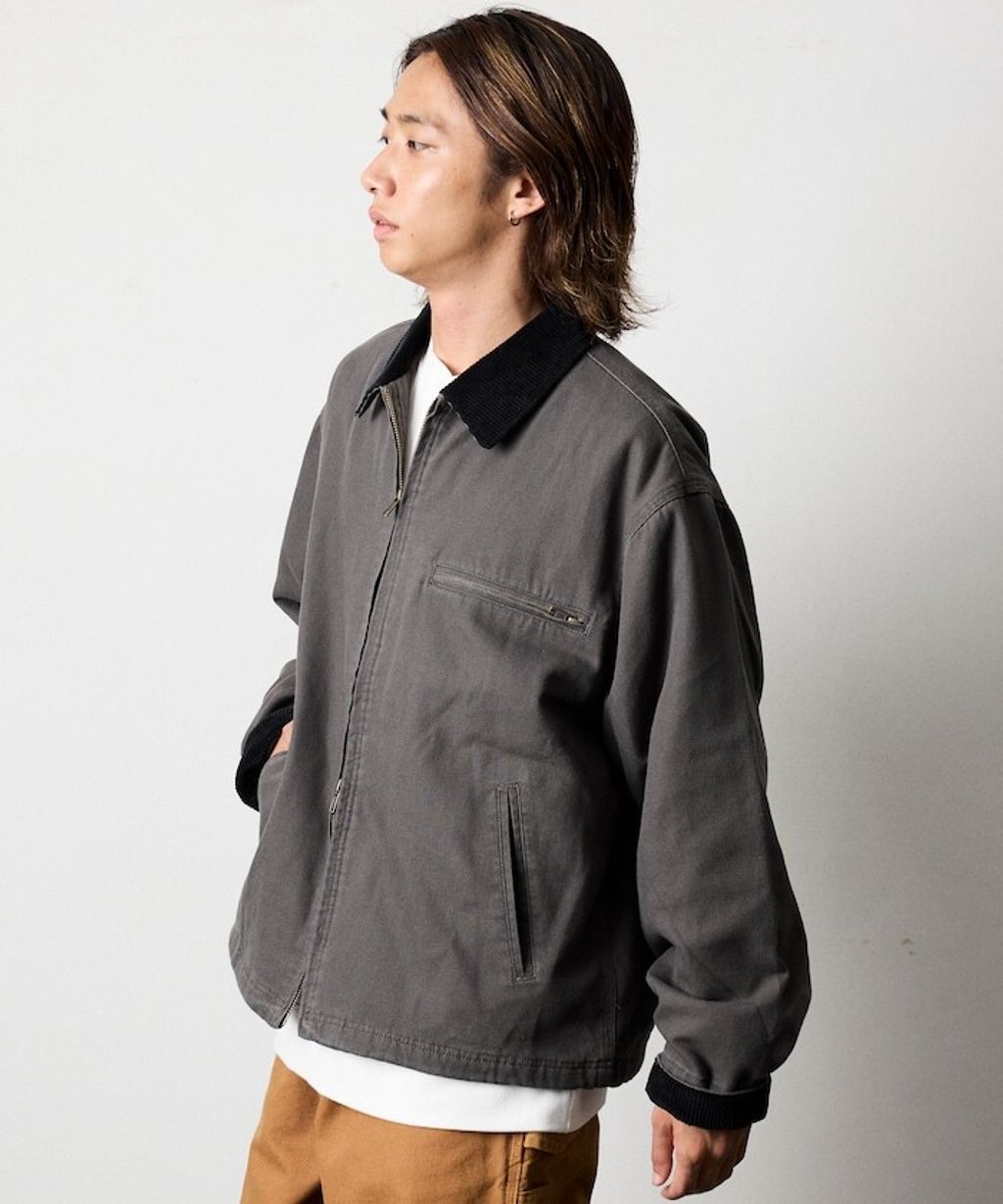 FREAKS STORE 寬版燈芯絨領拼接鴨絨工裝外套_32
