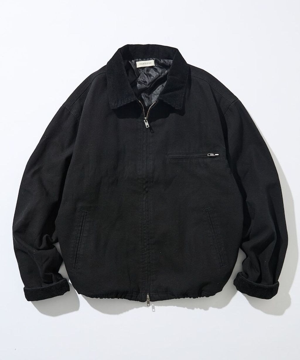 FREAKS STORE 寬版燈芯絨領拼接鴨絨工裝外套_15