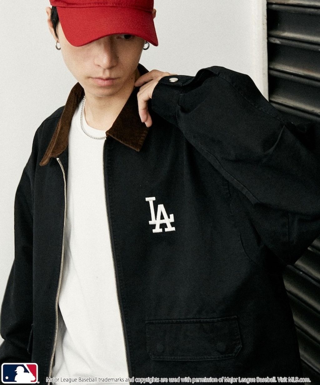 FREAKS STORE x MLB 燈芯絨領刺繡logo工裝外套_1