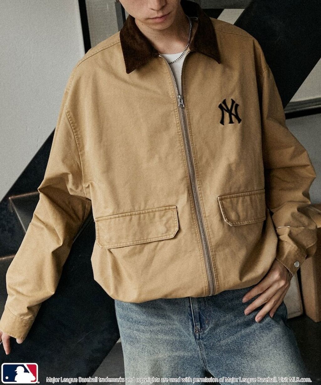 FREAKS STORE x MLB 燈芯絨領刺繡logo工裝外套_13