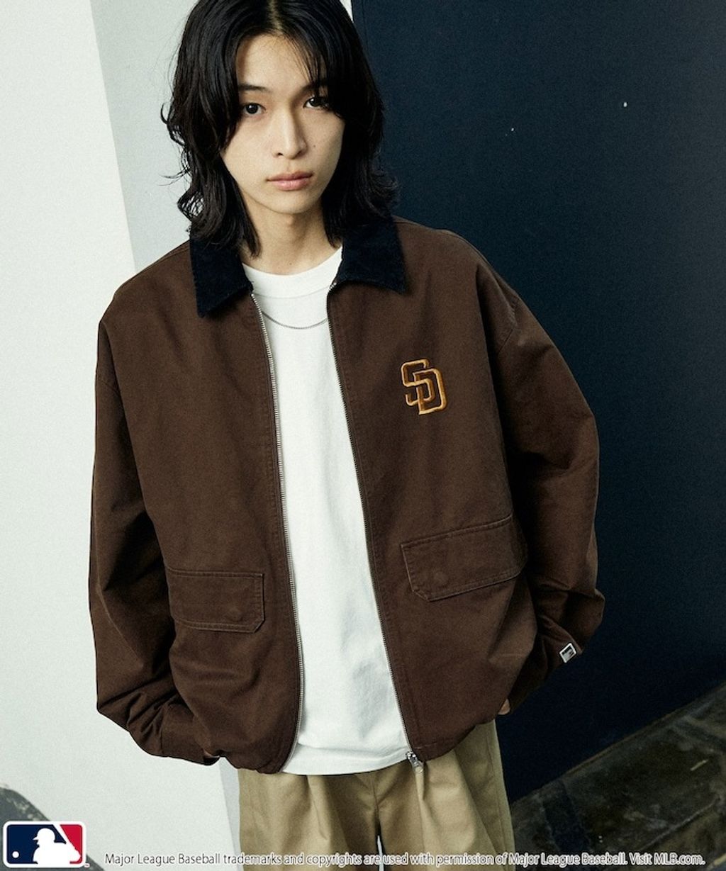 FREAKS STORE x MLB 燈芯絨領刺繡logo工裝外套_18