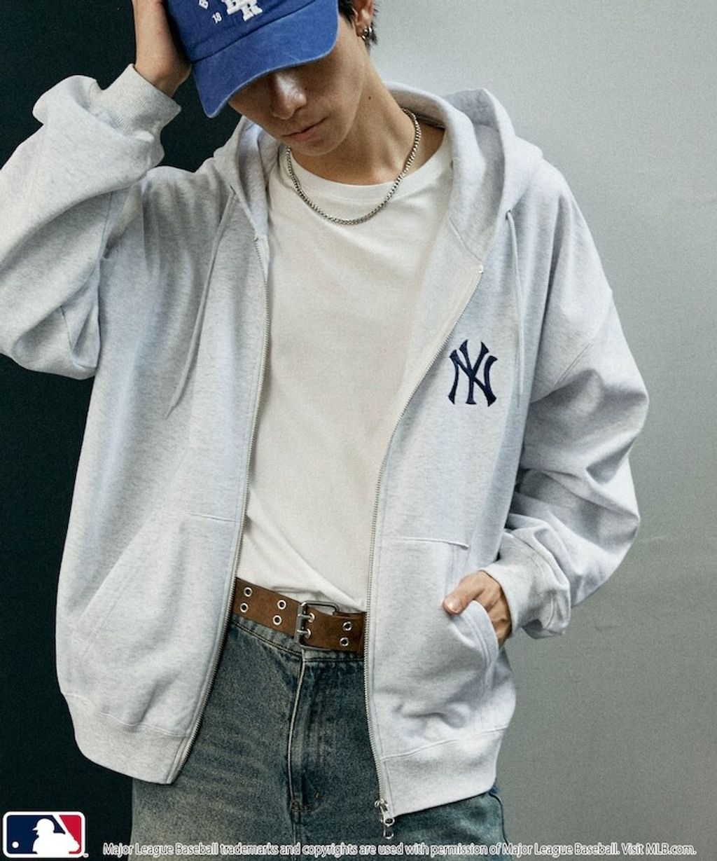 FREAKS STORE x MLB 雙拉鍊刺繡logo連帽外套_1