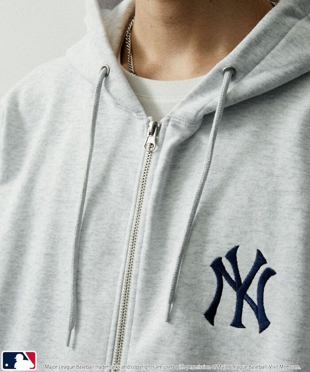 FREAKS STORE x MLB 雙拉鍊刺繡logo連帽外套_46