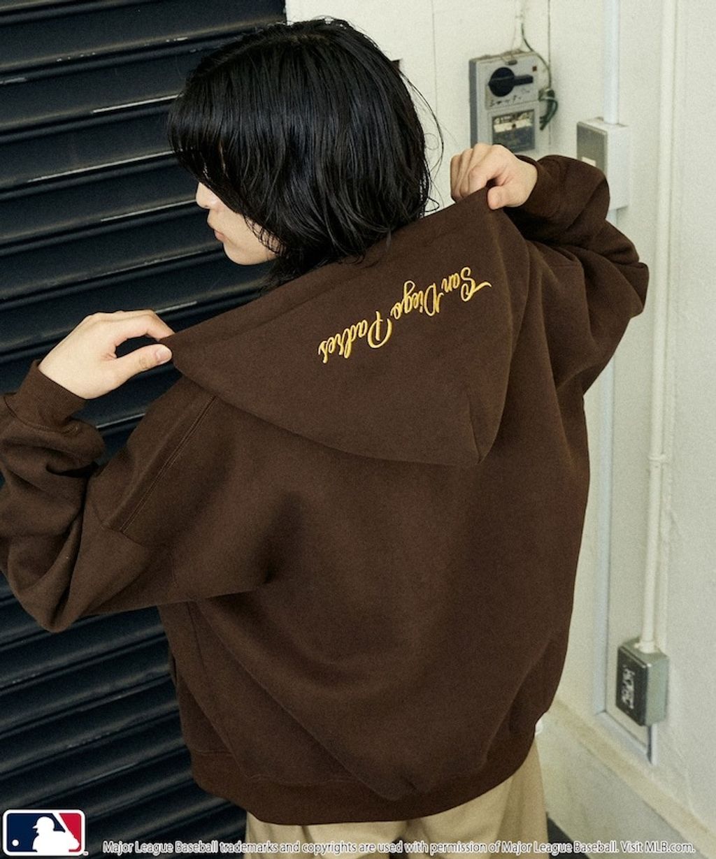 FREAKS STORE x MLB 雙拉鍊刺繡logo連帽外套_33