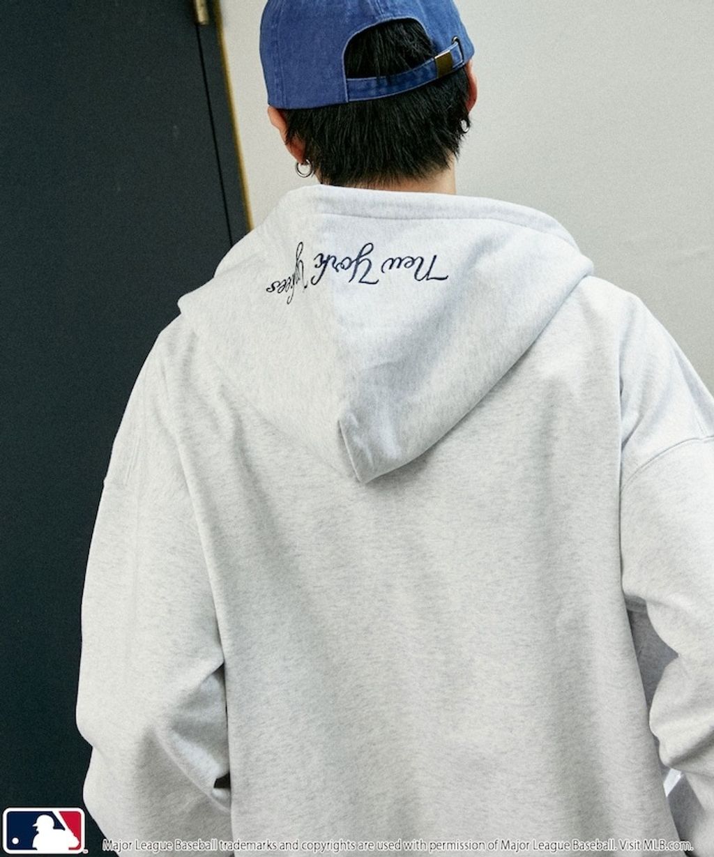 FREAKS STORE x MLB 雙拉鍊刺繡logo連帽外套_25