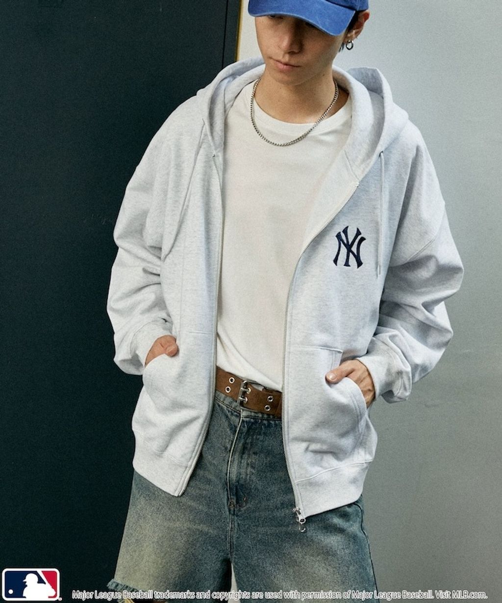 FREAKS STORE x MLB 雙拉鍊刺繡logo連帽外套_23
