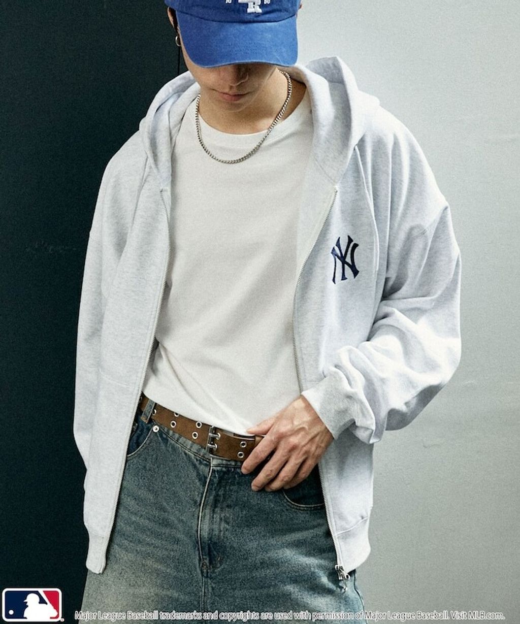 FREAKS STORE x MLB 雙拉鍊刺繡logo連帽外套_22