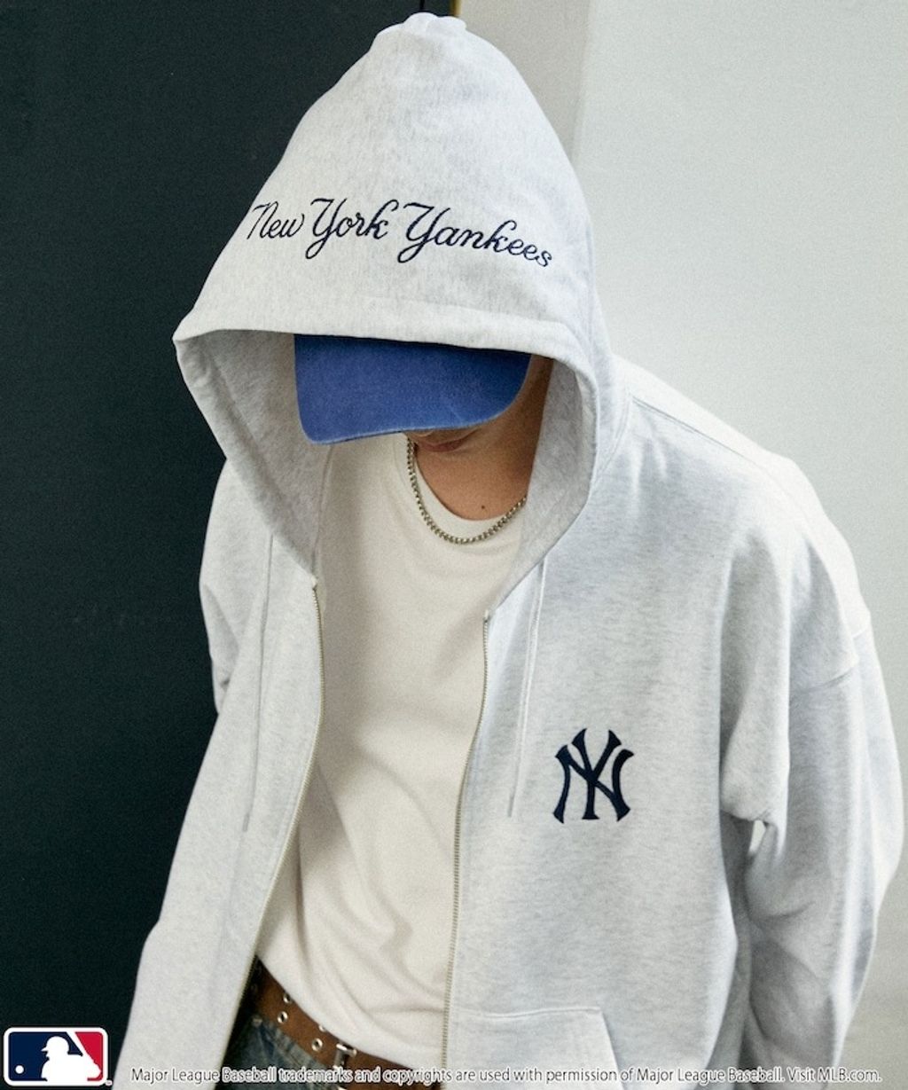 FREAKS STORE x MLB 雙拉鍊刺繡logo連帽外套_19