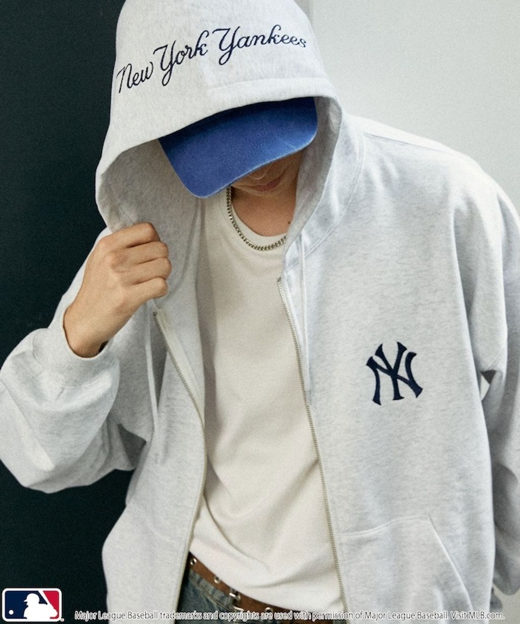FREAKS STORE x MLB 雙拉鍊刺繡logo連帽外套_18