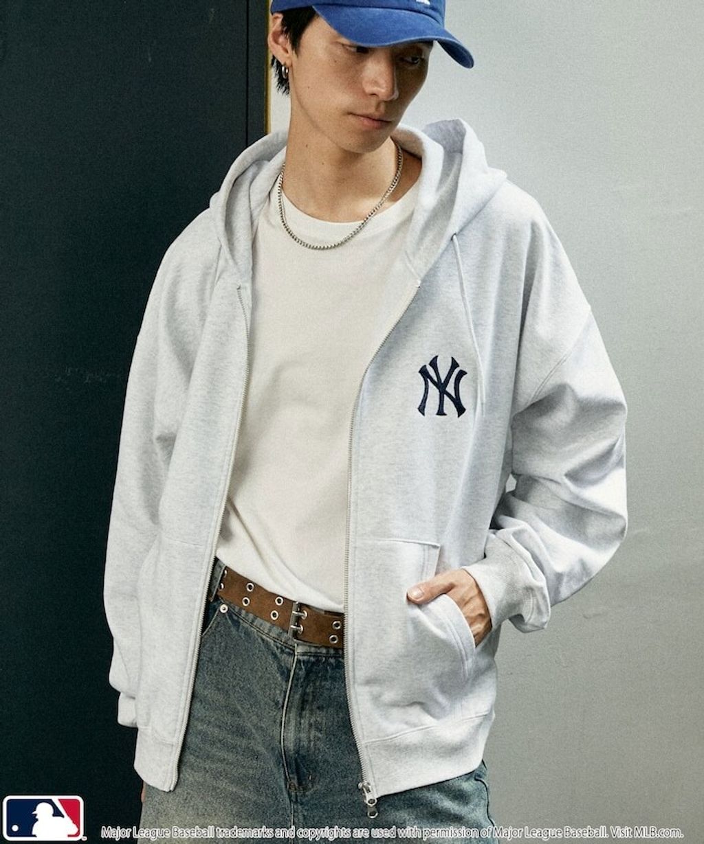 FREAKS STORE x MLB 雙拉鍊刺繡logo連帽外套_17