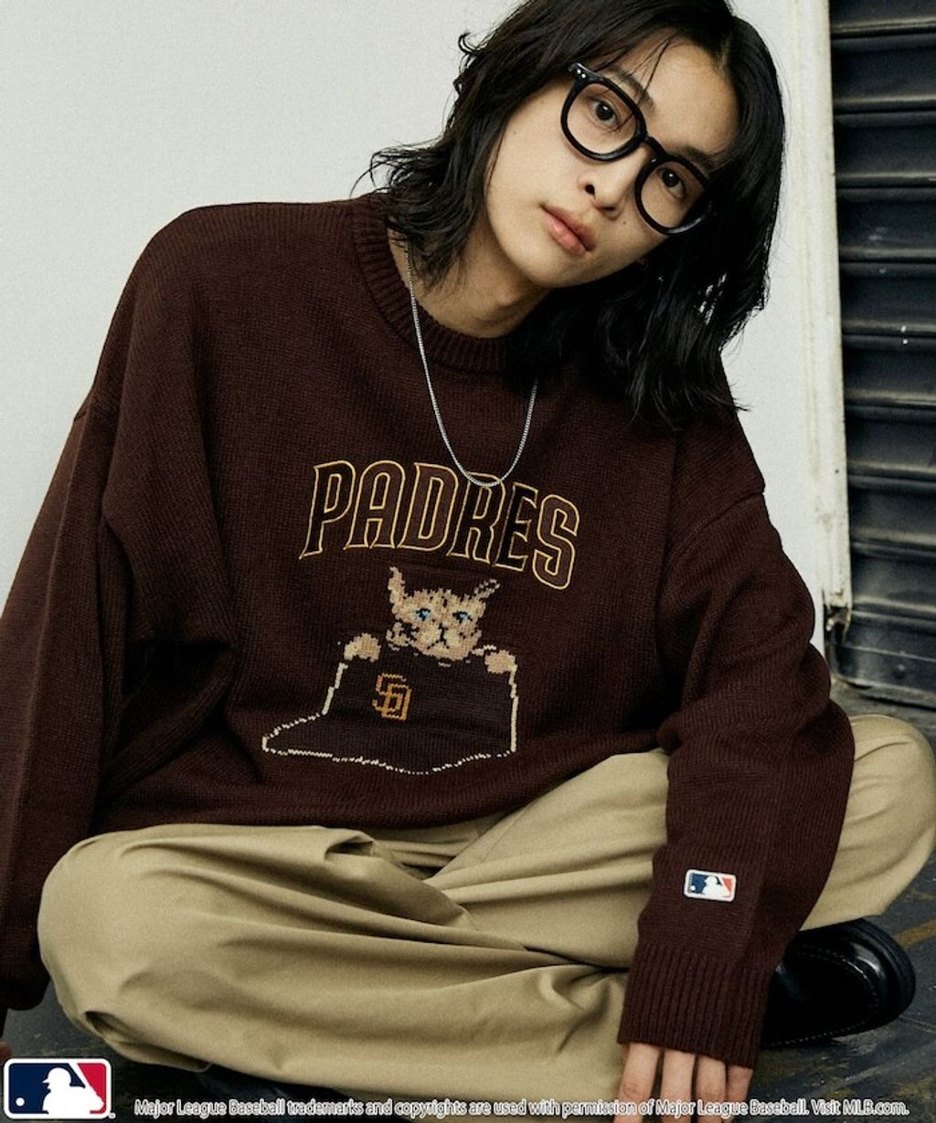 FREAKS STORE x MLB 貓咪針織薄毛衣_6