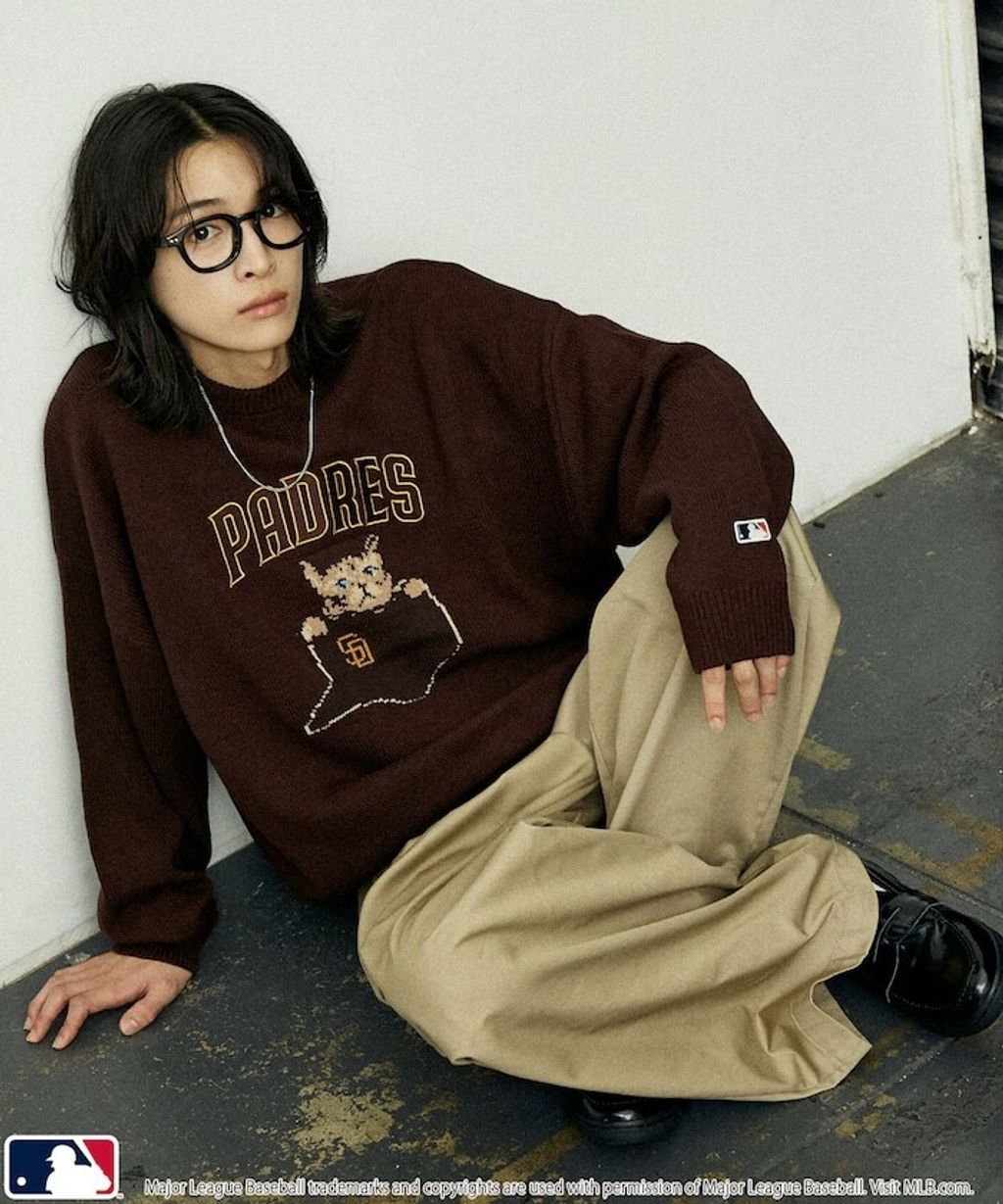 FREAKS STORE x MLB 貓咪針織薄毛衣_5