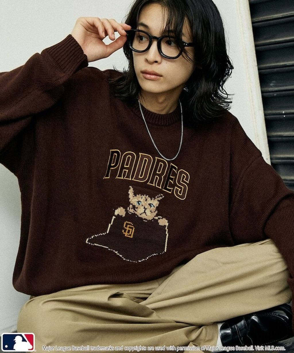 FREAKS STORE x MLB 貓咪針織薄毛衣_3