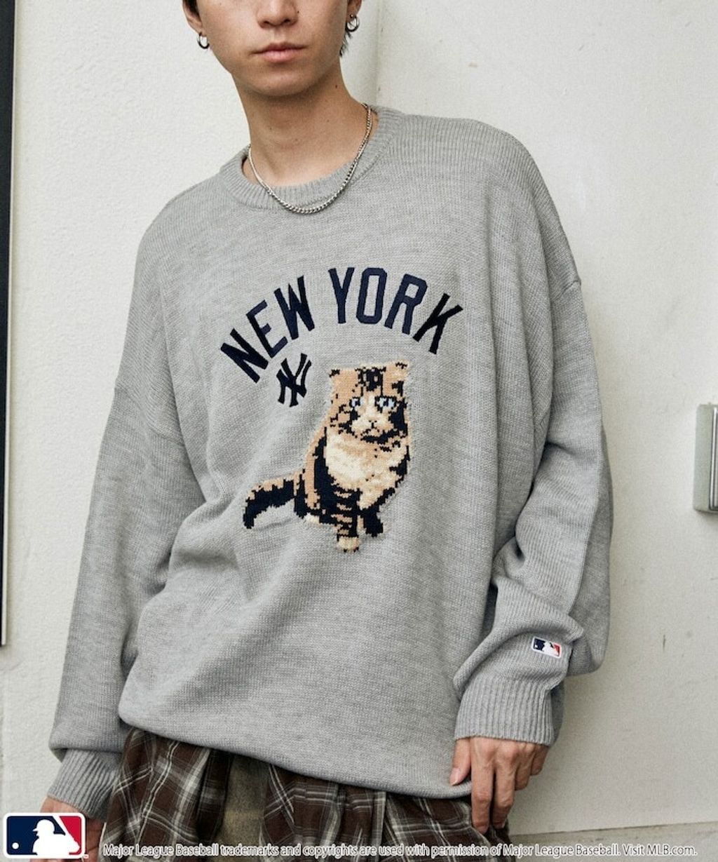 FREAKS STORE x MLB 貓咪針織薄毛衣_24
