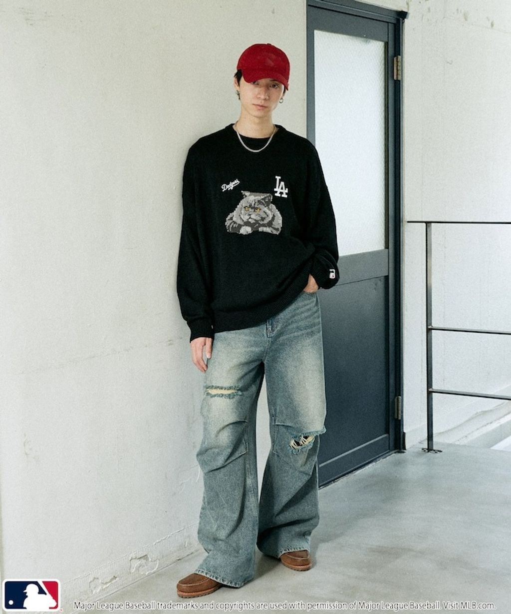 FREAKS STORE x MLB 貓咪針織薄毛衣_19