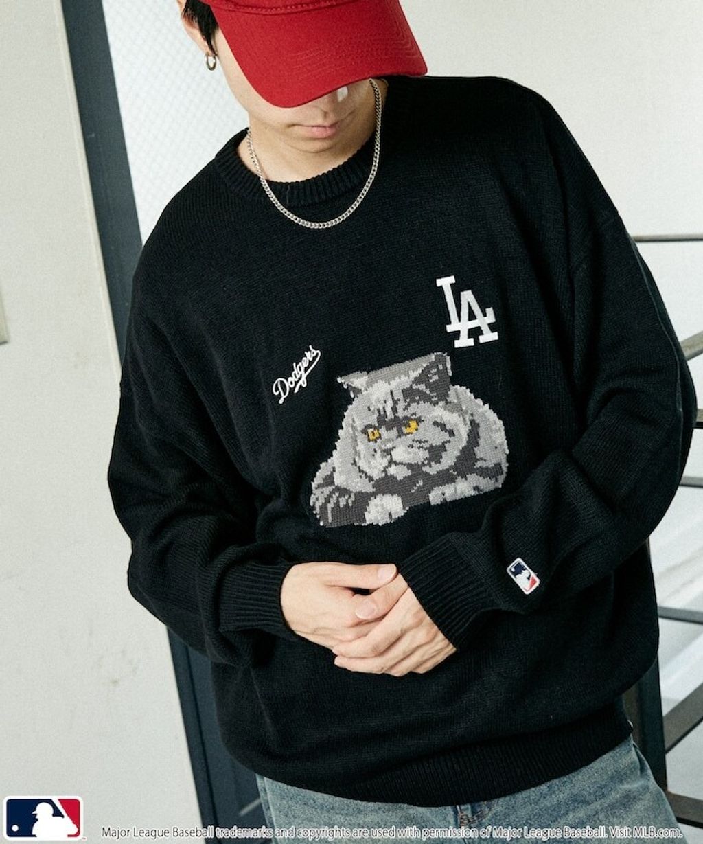 FREAKS STORE x MLB 貓咪針織薄毛衣_13