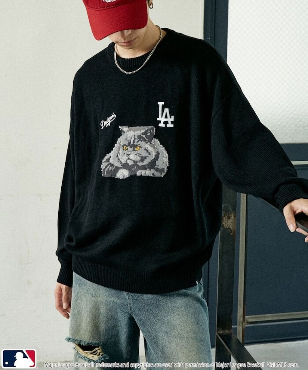 FREAKS STORE x MLB 貓咪針織薄毛衣_16