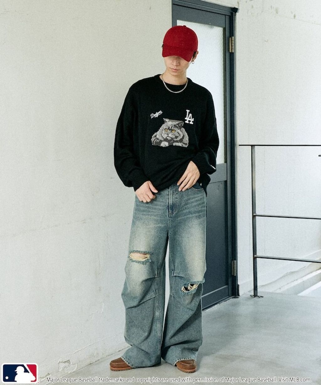 FREAKS STORE x MLB 貓咪針織薄毛衣_17