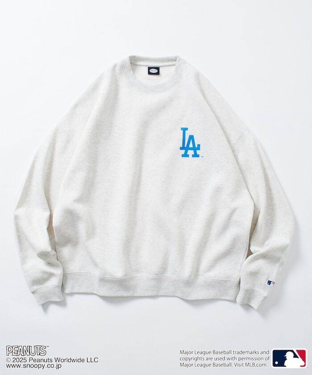 PEANUT × FREAKS STORE x MLB 三方聯名內裡刷毛大學T(道奇隊)_26