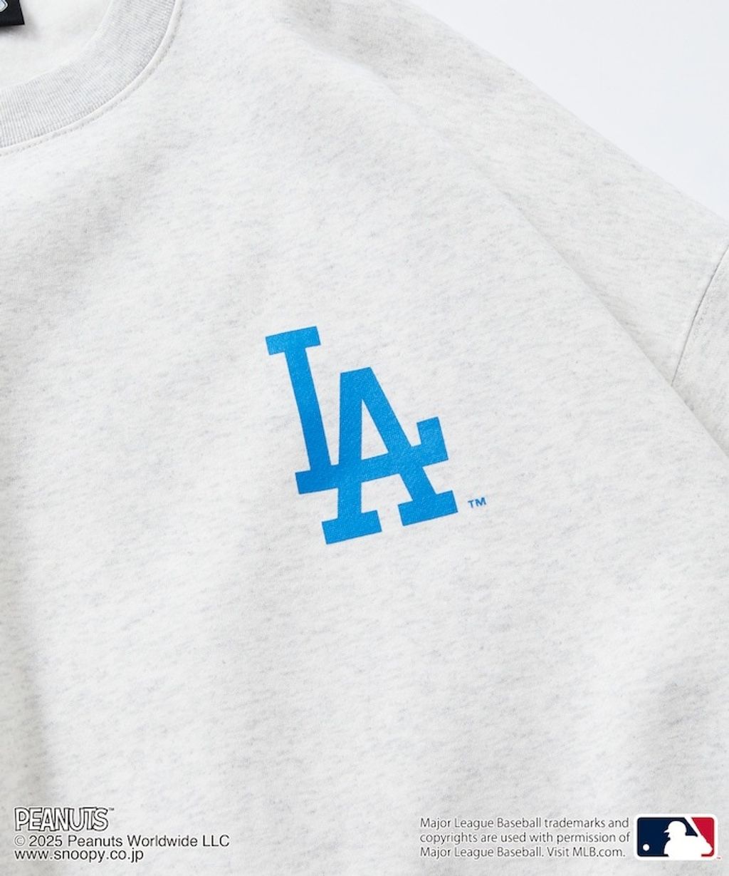 PEANUT × FREAKS STORE x MLB 三方聯名內裡刷毛大學T(道奇隊)_27