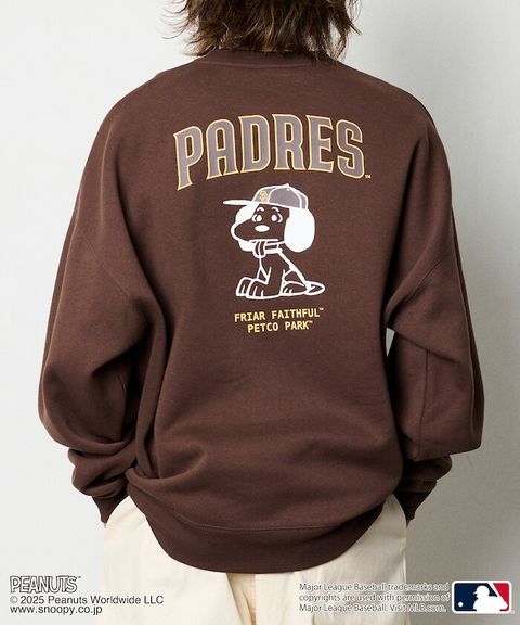 PEANUT × FREAKS STORE x MLB 三方聯名內裡刷毛大學T(教士隊)_5