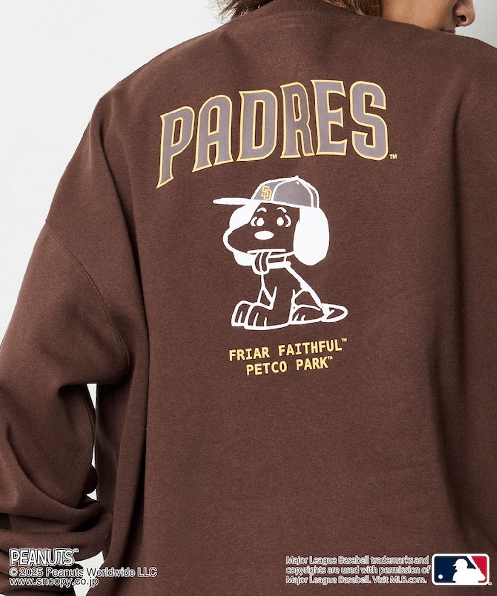PEANUT × FREAKS STORE x MLB 三方聯名內裡刷毛大學T(教士隊)_4