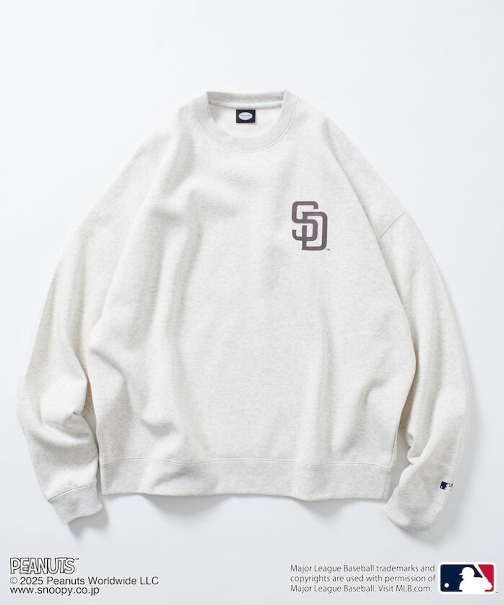 PEANUT × FREAKS STORE x MLB 三方聯名內裡刷毛大學T(教士隊)_29