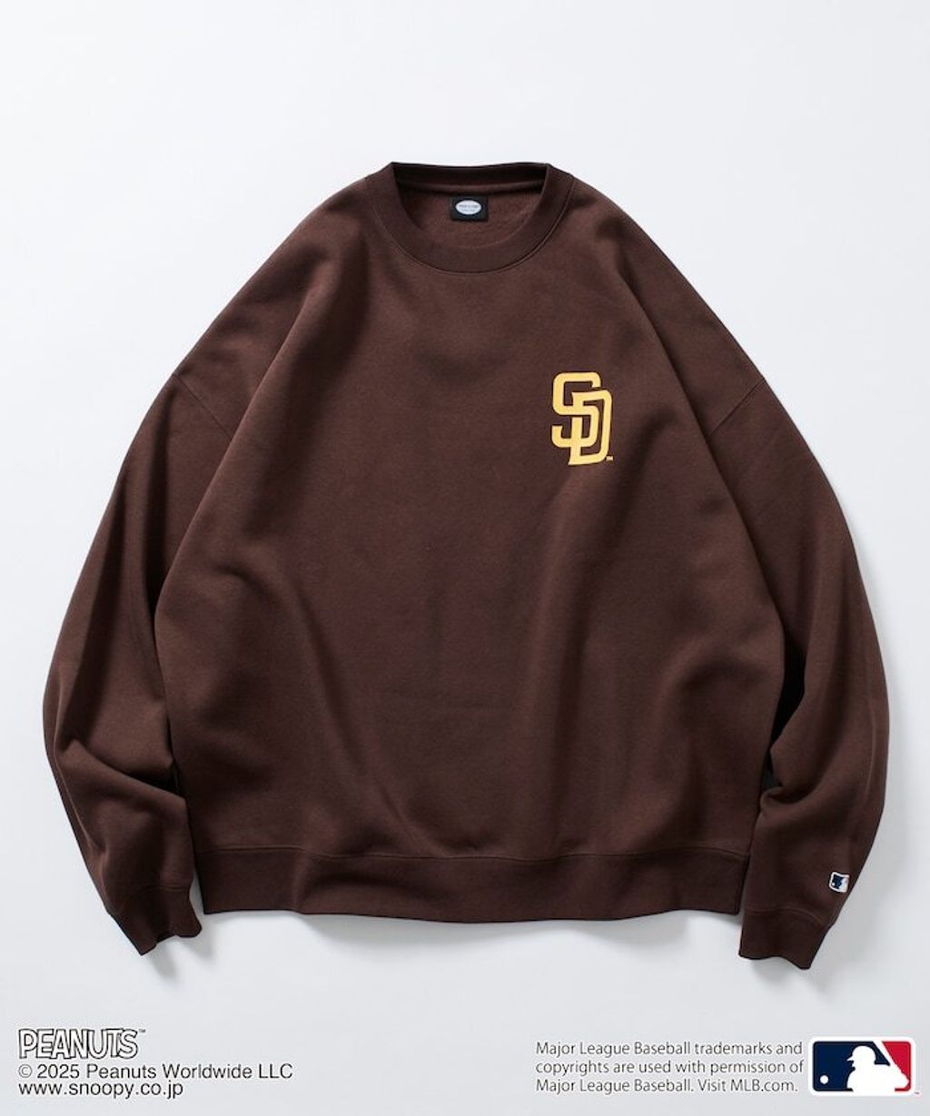 PEANUT × FREAKS STORE x MLB 三方聯名內裡刷毛大學T(教士隊)_21