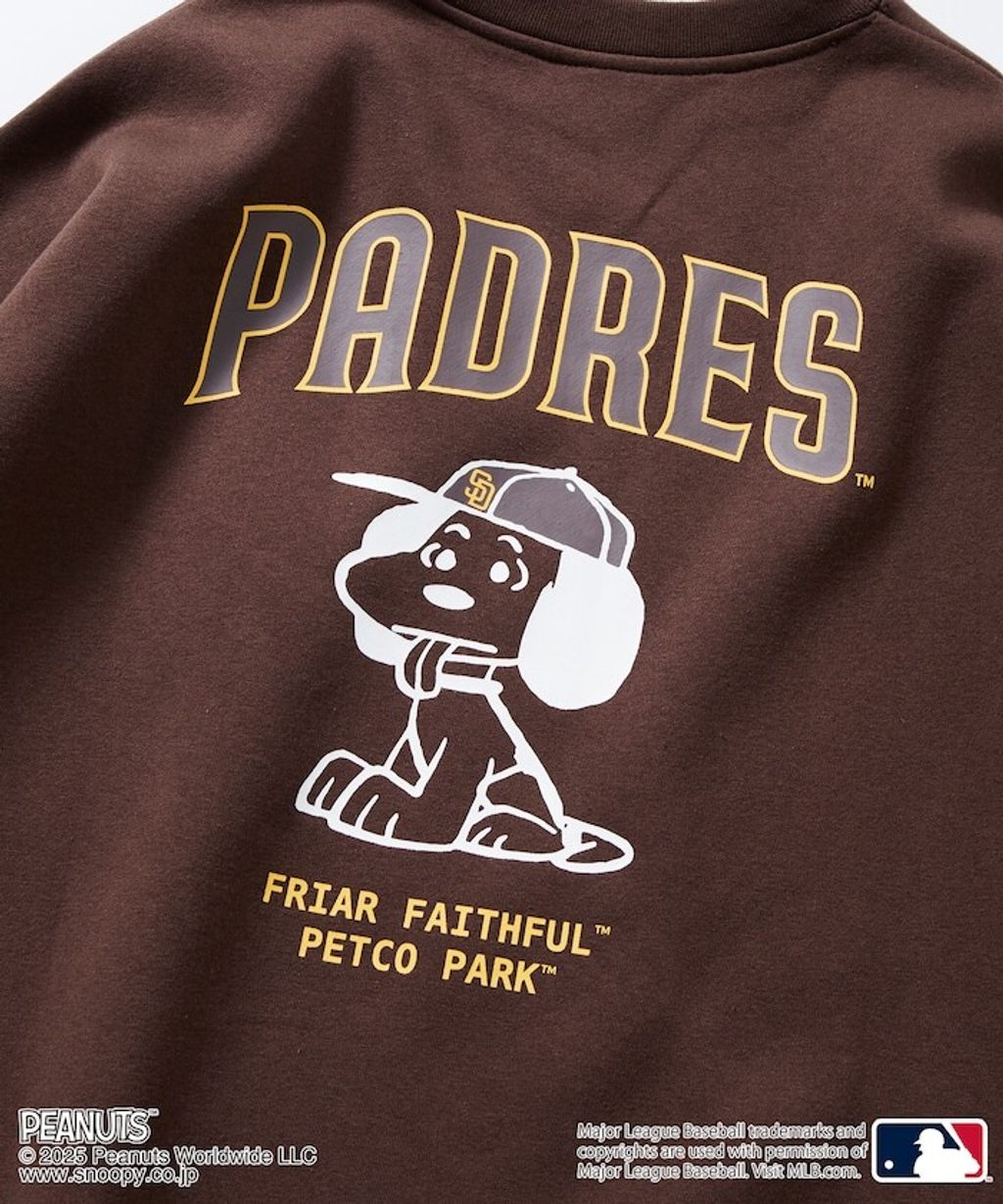 PEANUT × FREAKS STORE x MLB 三方聯名內裡刷毛大學T(教士隊)_19