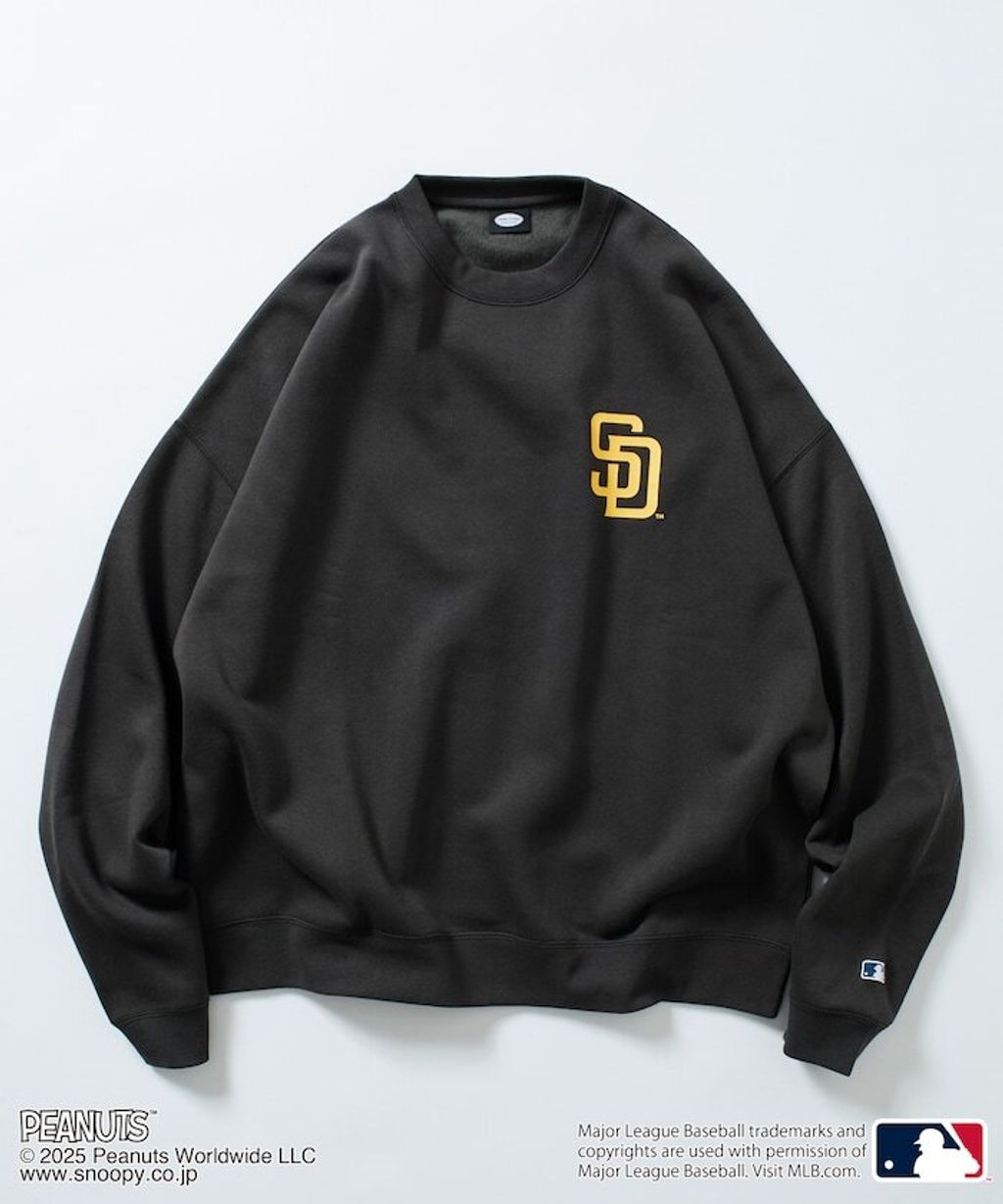 PEANUT × FREAKS STORE x MLB 三方聯名內裡刷毛大學T(教士隊)_15