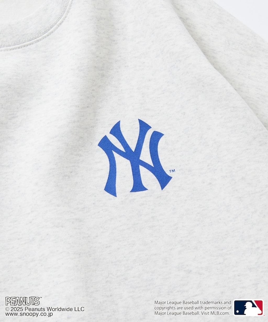 PEANUT × FREAKS STORE x MLB 三方聯名內裡刷毛大學T(洋基隊)_31