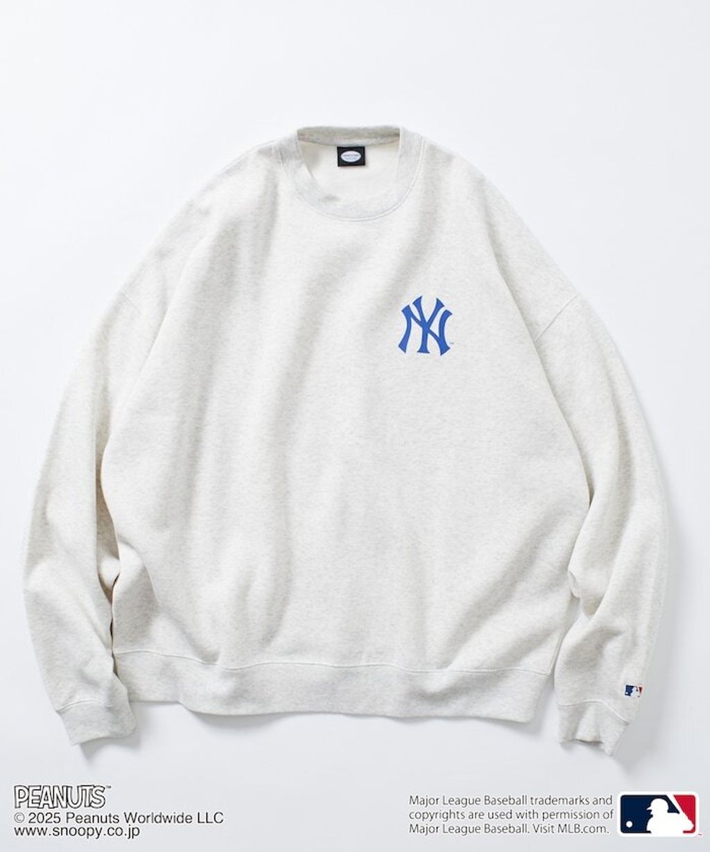 PEANUT × FREAKS STORE x MLB 三方聯名內裡刷毛大學T(洋基隊)_30