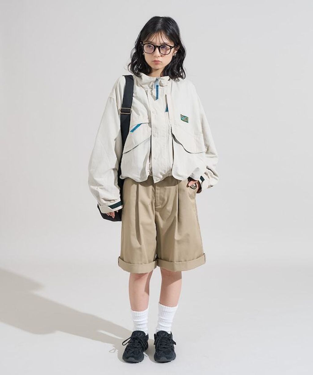 Foxfire × FREAKS STORE 雙拉鍊短版復古風尼龍外套_4