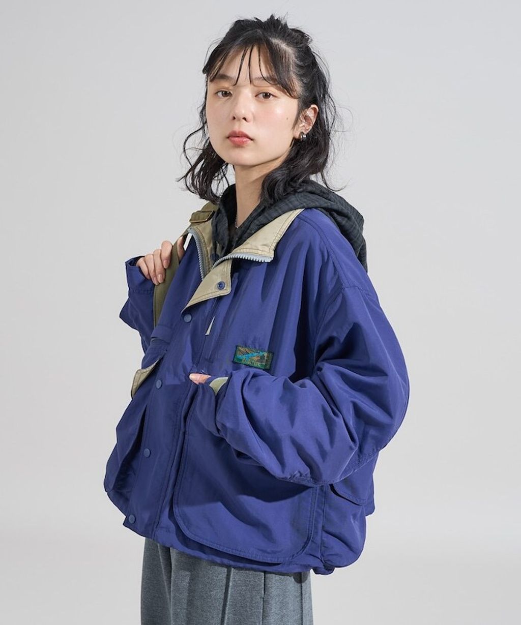 Foxfire × FREAKS STORE 雙拉鍊短版復古風尼龍外套_3