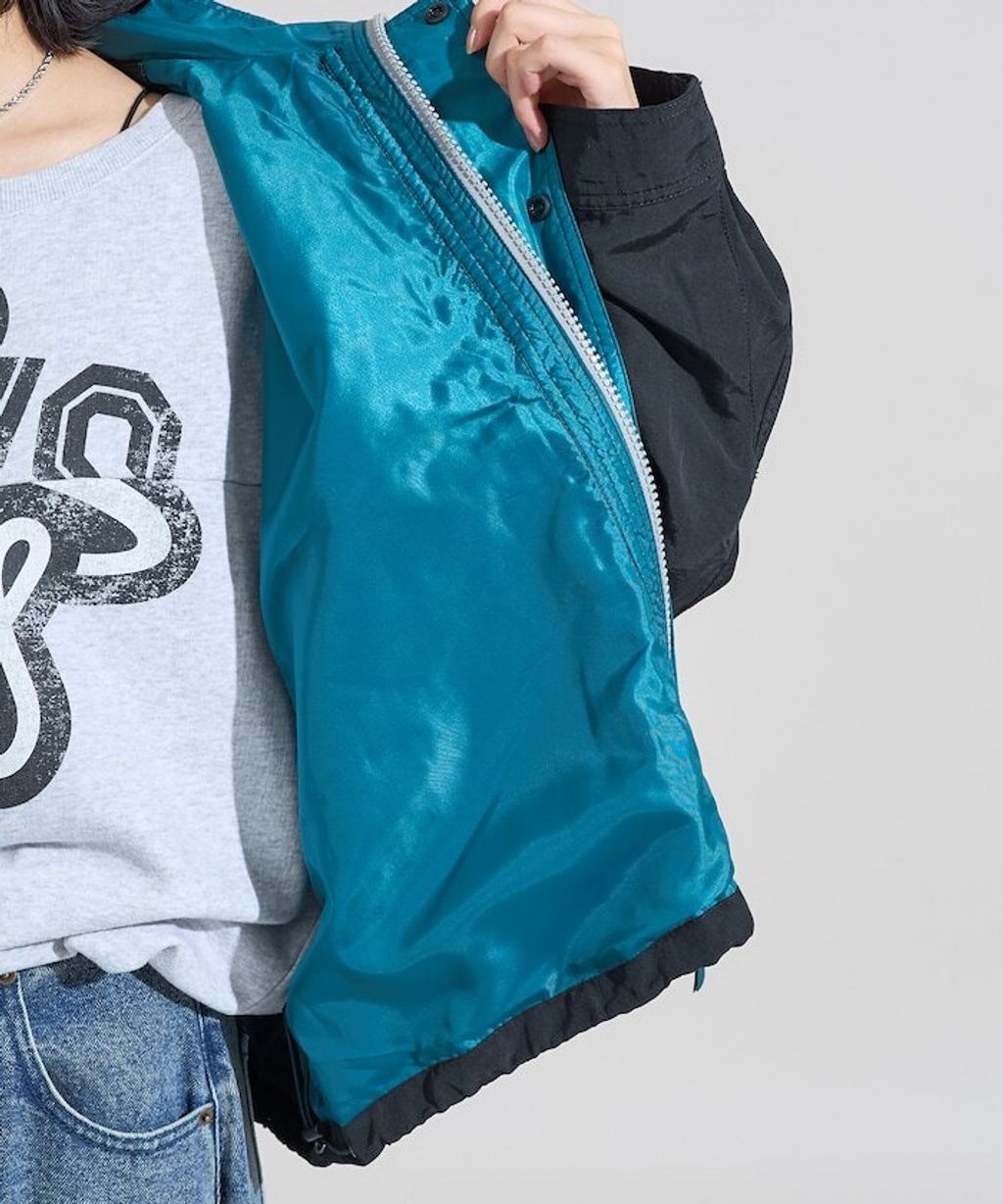 Foxfire × FREAKS STORE 雙拉鍊短版復古風尼龍外套_48