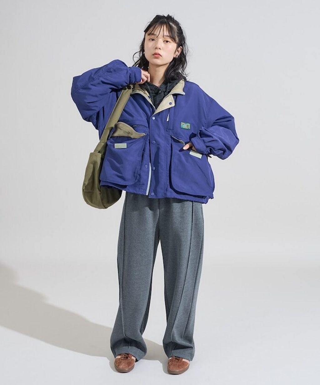 Foxfire × FREAKS STORE 雙拉鍊短版復古風尼龍外套_17