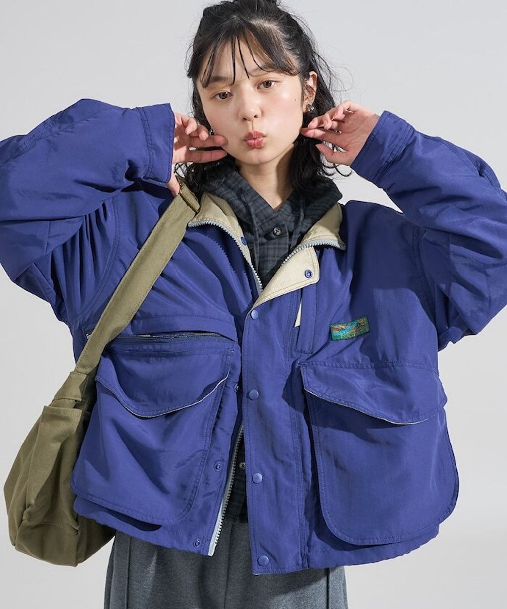 Foxfire × FREAKS STORE 雙拉鍊短版復古風尼龍外套_23
