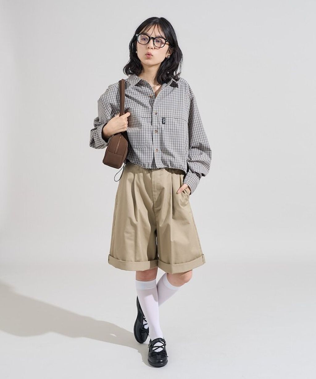Foxfire × FREAKS STORE 短版格紋口袋襯衫_6