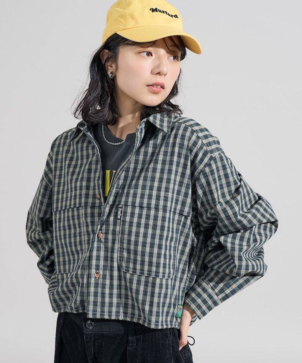 Foxfire × FREAKS STORE 短版格紋口袋襯衫_3