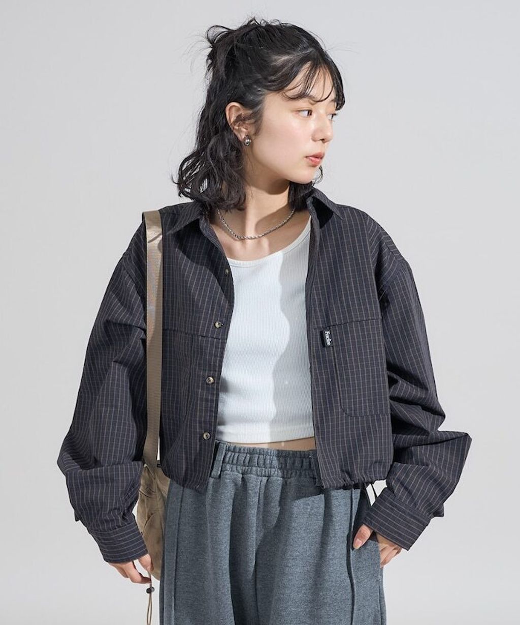 Foxfire × FREAKS STORE 短版格紋口袋襯衫_4