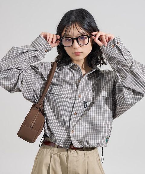 Foxfire × FREAKS STORE 短版格紋口袋襯衫_1