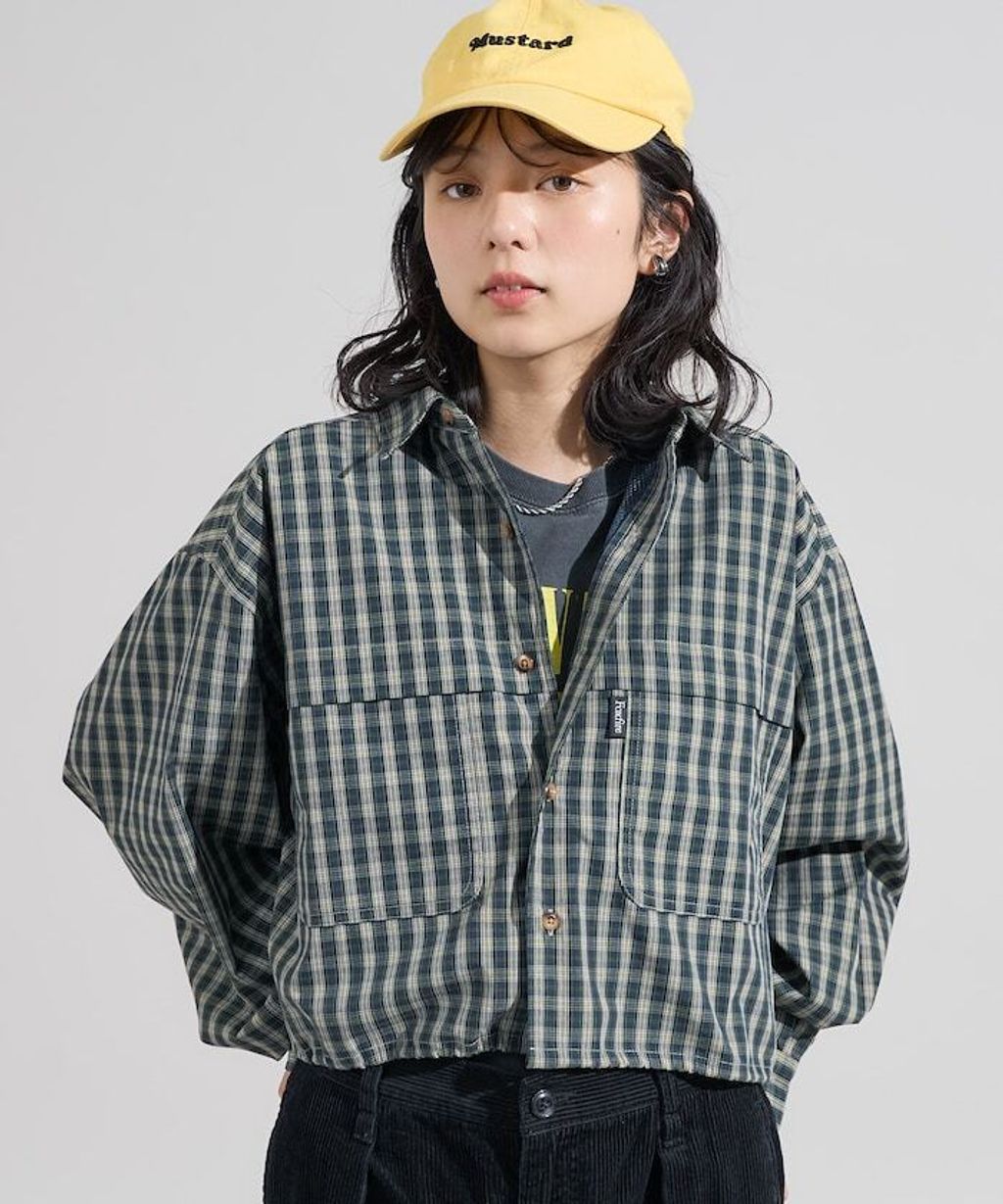 Foxfire × FREAKS STORE 短版格紋口袋襯衫_47