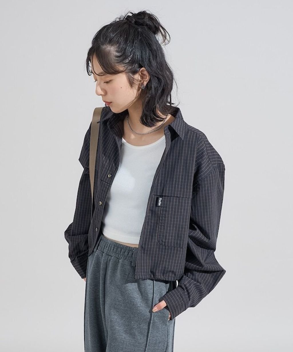 Foxfire × FREAKS STORE 短版格紋口袋襯衫_21