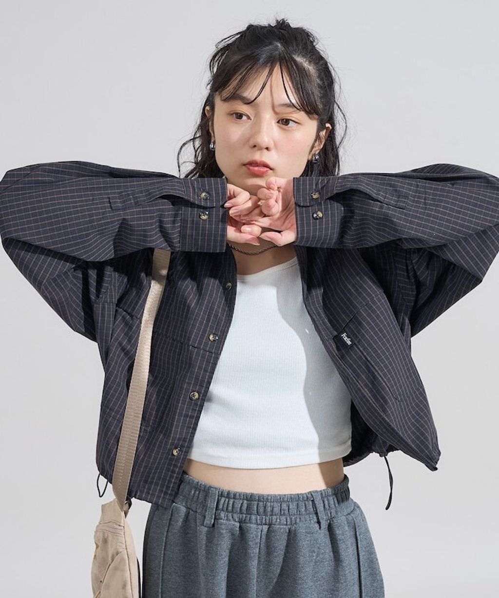 Foxfire × FREAKS STORE 短版格紋口袋襯衫_25