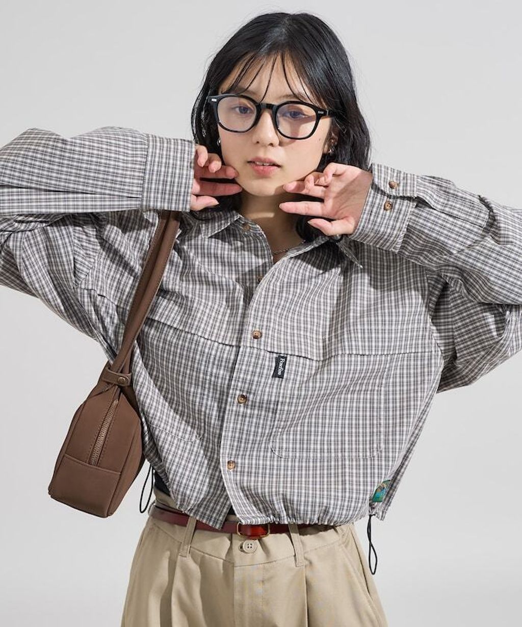 Foxfire × FREAKS STORE 短版格紋口袋襯衫_12