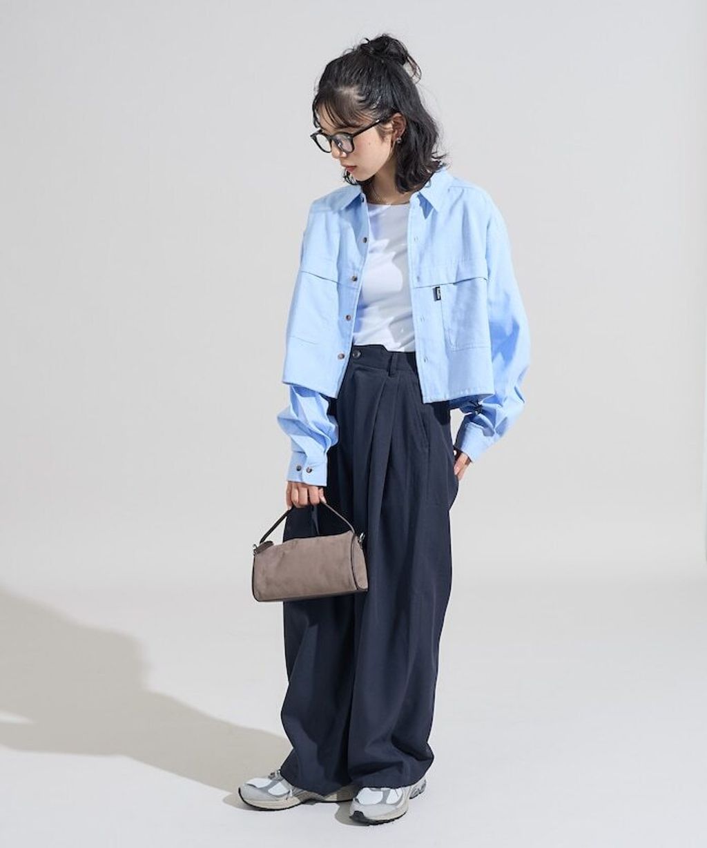 Foxfire × FREAKS STORE 牛津布短版下擺抽繩口袋襯衫_16