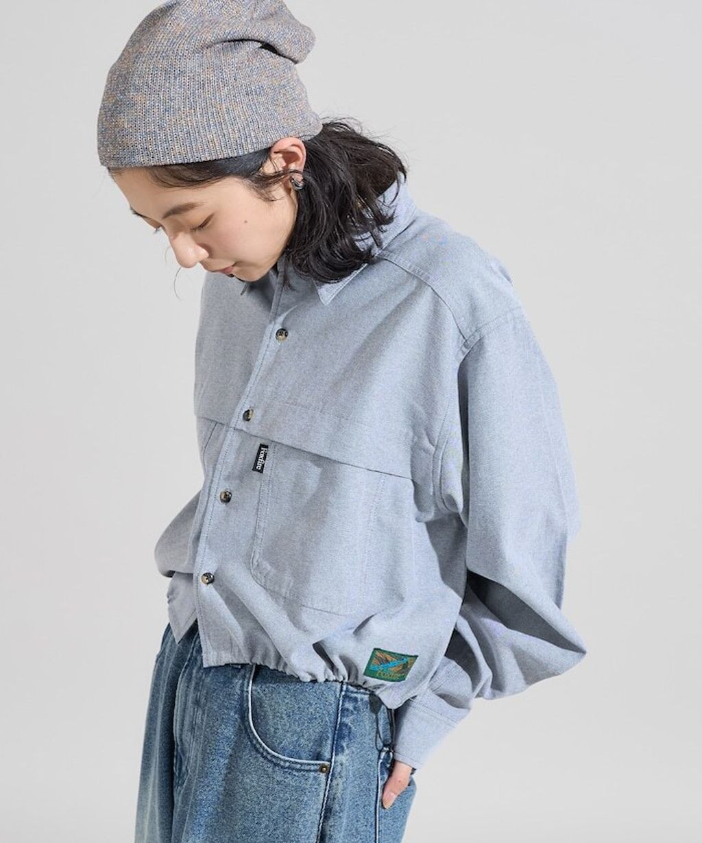 Foxfire × FREAKS STORE 牛津布短版下擺抽繩口袋襯衫_9