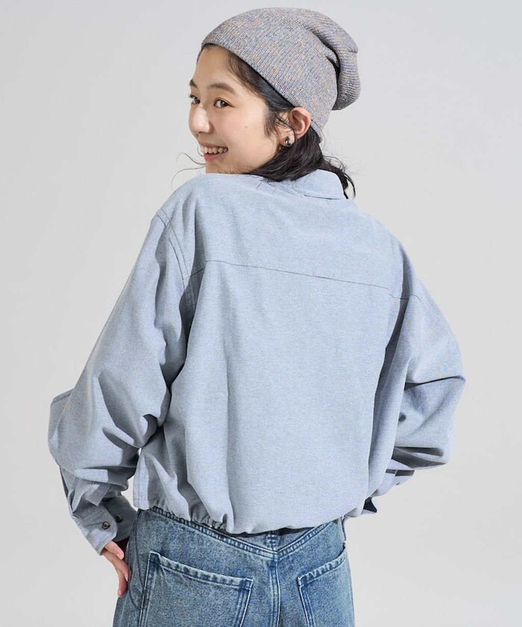 Foxfire × FREAKS STORE 牛津布短版下擺抽繩口袋襯衫_12